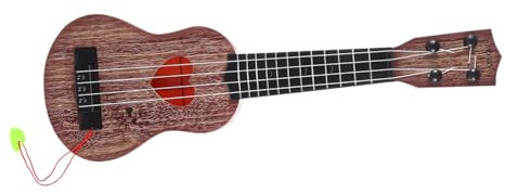 DRESSOOS 2st Ukulele Spielzeug Junge Spielzeug Kinder Gitarre Frühes Musikalisches Lernspielzeug Konzert-Ukulele Ukulelen Minigitarre Für Kinder Holz Coffee