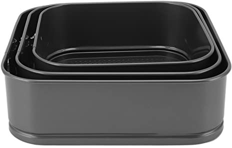 KIMISS Tortiera a Cerniera: Rivestimento Antiaderente, a Tenuta Stagna, Fondo Rimovibile per Cucinare Cheesecake, Pizza, Pane e Altro Ancora (24/26/28)