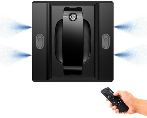 Robot Laveur De Vitres Avec Réservoir D'eau 100ml & 4 Buses | 30mins D'alimentation Ininterrompue | Planification Du Chemin | Détection Des Bords | Aspiration 5600Pa | Diffusion Vocale | Télécommande