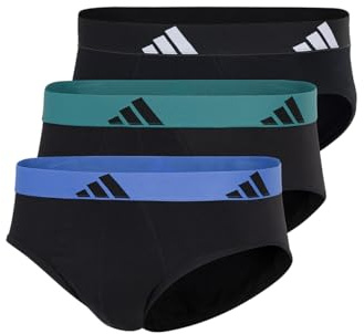 adidas Herren Brief (3 Pack) - Active Flex Cotton - Slip - Bequeme Unterwäsche