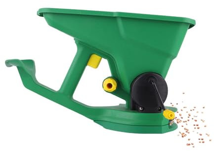 YIWEOG Esparcidor de semillas de mano de 1,5 l, sembradora pequeña manual, máquina de fertilización de campo, esparcidor de semillas de césped multiusos para jardines, viveros, césped, granjas pequeña