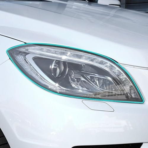 LQUNGE Auto Scheinwerfer Schutzfolie Transparent TPU Aufkleber für Mercedes Benz W177 W205 W212 W213 X253 X156 X167 X166 Zubehör