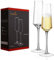 CNGLASS Crystal Champagne Flutes 200ml/7oz Set of 2, Hand Blown Lead-Free Sparkling Wine Glasses, Elegant Slim Design Champagne Glasses for Weddings/Parties, Dishwasher Safe Glassware Set
