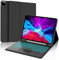 Funda con Teclado para iPad Pro 12.9, Teclado Bluetooth Magnético Retroiluminado de 7 colores con Smart Touchpad y Ranura para Lápizpara iPad Pro 12.9 6ª 2022 /5ª 2021/4ª 2020/3ª Gen 2018, Negro