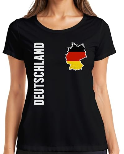 Deutschland Flagge Fußballer WM 2026 Weltmeisterschaft Trikot Damen T-Shirt