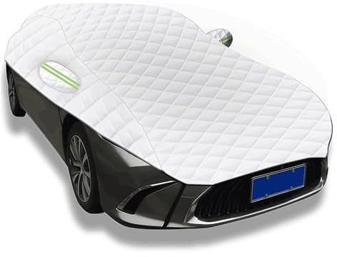 Hagelschutz-Halbgarage für Valkswagen Polo 4 9N 3-Türer, weich und verdickt Windschutzscheibenabdeckung Allwetter Dachgarage für Schnee, Regen, Hagel und Sonne Outdoor Autoplane