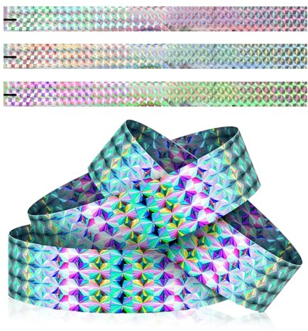 LIQWEI 200 Stück Holographische Armbänder, Holographische Eintrittsbänder Wasserdichte Eintrittsbänder Einlassbänder 19 x 250mm Für Wasserparks Konzerte Festivals Partys