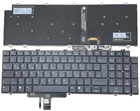 KbsPro Backlight Deutsch Tastatur für Dell Latitude 3540 3550 5520 5521 5530 5531 5540 5550 (2023 Serie) Keyboard QWERTZ