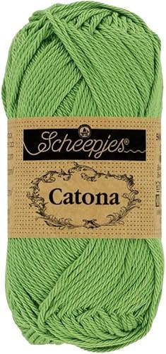 Scheepjes - Scheepjes Catona 412 Forest Green Yarn - 1x50g (Pack of 6)