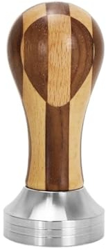 Kaffeetamper Aus Edelstahl, 41 Mm, 49 Mm, 51 Mm, 53 Mm, 57 Mm, 58 Mm, 58,35 Mm, 58,5 Mm, Holzgriff, Barista-geeignet, Kompatibel Mit DeLonghi, Breville, E61(41mm Tamper)