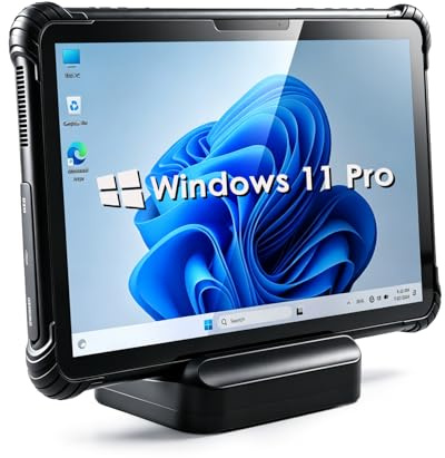 Kayoote ST13 Ultra 13.3 Win 11 Pro Rugged Tablet with Charging dock, i7-1255U 32GB RAM 1TB ROM Tablets, IP65 Waterproof, 4G LTE/GPS/BT5.2/WiFi 6, NFC Reader, 13MP+5MP Camera, 8000mAh Battery