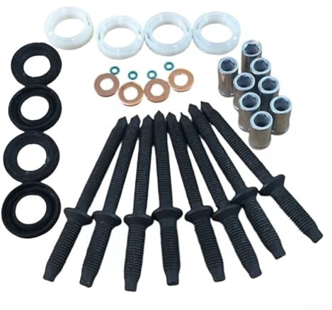 DAZZLEEX Einspritzdüsen-Dichtungsring O-Ring Kit 3M5Q9R524AA für 207 407 5008 1.6 HDI