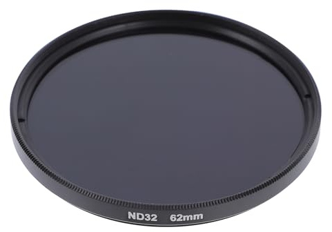 Neutraldichtefilter 62mm Aluminium Objektivfilter für Langzeitbelichtung | Verstellbarer Kamerafilter, Abnehmbar und Tragbar, für Kameraobjektiv, Wellen und Dynamische Szenen