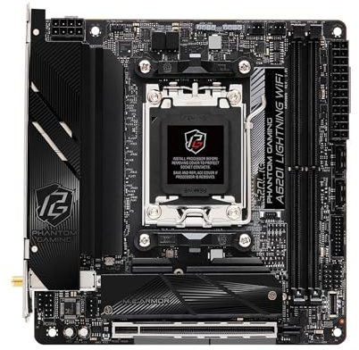 Motherboard Fit For ASROCK A620I Fulmine WiFi Mini-ITX Presa scheda madre AM5 A620 DDR5 128GB M.2 supporto Ryzen 5 7400F 7 7700 cpu
