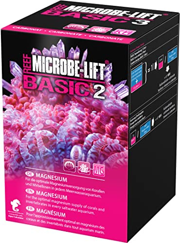 MICROBE-LIFT Basic 3 Carbonate - hochreines Carbonat (KH) für jedes Meerwasser Aquarium, sehr ergiebig, 2000g