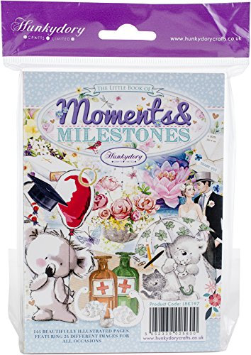 Hunkydory The Little Book Of A6 Paper Pad 144/Pkg-Moments & Milestones, 24 Designs/6 Each