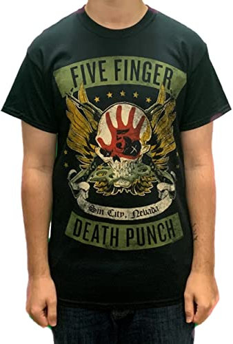 Five Finger Death Punch T Shirt Locked & Loaded Band Logo offiziell Herren