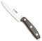 Cudeman Escandinavo 123-M César Bozal Messer 12c27 Klinge aus rostfreiem Stahl, 11 cm, 11,5 cm schwarzer Micarta-Griff für Jagd, Überleben und Bushcraft + Flaschenhalter