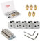 RUNCCI-YUN 5 stücke 30 MM Länge Extruder 1,75 MM Teflon Throat Tube und 5 stücke 0,4 MM Messing Extruder Düse Druckköpfe und 5 Stücke Heizung Blöcke Hotend für MK8 Makerbot Anet A8 3D Drucker