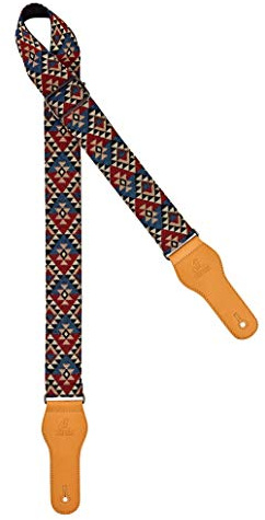 Ortega Guitars Gitarrengurt World Series - Baumwolle African Dance | Länge verstellbar, für Akustik Gitarre / Bass, E-Gitarre, E-Bass, OCS-440