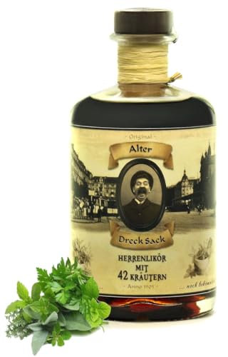Kräuterlikör Alter Dreck Sack Herren Likör mit 42 Kräutern 1L Kräuterschnaps 32% Vol Männergeschenk