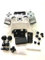 Carcasa Completa con Botones para PS4 Slim Pro para Playstation 4 DualShock 4 Slim Pro 4.0 JDS-040 JDM-040 Mando inalámbrico (Transparente)