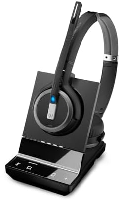 Sennheiser EPOS Impact SDW 5063 EU DECT Gap Stereo Headset für Softphone/PC USB-Anschluss Skype for Business Zertifiziert