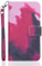 Aisenth Graffiti bunt Handyhülle für iPhone 7/8/SE 2020, Aquarellkunst Ledercase im Portemonnaie-Stil Handytasche Brieftasche Magnetisch Klapphülle Etui Schutz Flip Cover Book Case -Beere/Schwarz