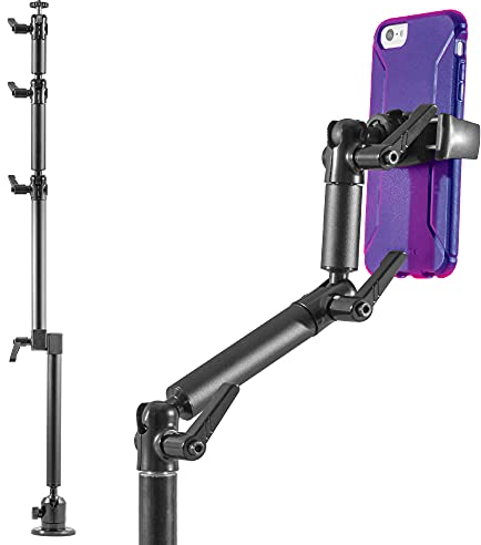 iBOLT Stream-Cast Overhead Ceiling/Wall-Metal Multi-Angle Drill Base Mount for DSLR Cameras, Smartphones, Mini projectors, and Other ¼ 20” Camera Accessories