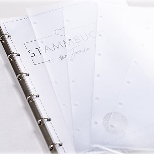 Hochzeitideal Stammbuch 5 Prospekthüllen Klarsichthüllen Stammbuchhüllen