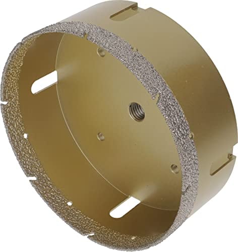 PRODIAMANT Broca de diamante profesional para azulejos, 150 mm x M14, amoladora angular para taladrar en seco en gres porcelánico, azulejos de pared y piedra natural