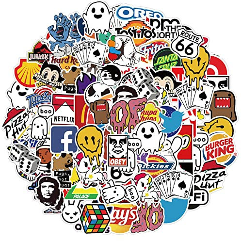10/30/50PCS Fashion Street Style Logo Cool Stickers Aesthetic Laptop Water Bottle Skateboard Waterproof Decal Sticker Kid Toy