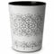 PREMZO Round Flora Bin 9 Liter Basket Container Storage Plastic Waste Paper Small Rubbish Bin Trash for Bedrooms Lounge Kitchen Home Office Bathroom Dormitory Rooms (ICE White)