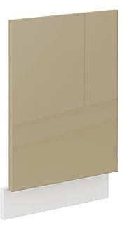 Kuechen-preisbombe Frontblende Geschirrspüler integriert 45 cm Cappuccino Hochglanz Küche Lara