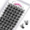 Crislashes Wimpern Clusters 78pcs DIY Wimpern Extensions C Curl 10mm Lash Clusters Individuelle Wimpern Einzeln Wimpernverlängerung DIY Wimpernbüschel zu Hause(H-C-10mm)