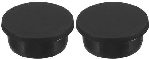 sourcing map Silicone Rubber Hole Plug 36.3mm Diameter Soft Flexible Stopper for 35-36mm Hole Black 2 Pieces