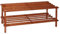 Acan Tradineur - Zapatero de Madera - 2 Niveles - Mueble Fabricado en Madera - Estanteria Multiuso - Soporte para Zapatos Dos Niveles, Pasillo, Entrada - 29 x 63 x 26 cm - Color Cerezo.
