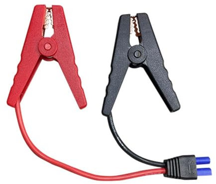 HeeDz Universal Battery Booster Jumper Clips Cable EC5 Plug Power Adaptor 12V-24V Starter Connector Car Emergency Alligator Clamp