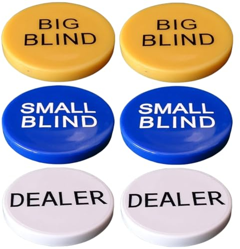 VICASKY Melamin Poker Chip Marker Poker Chip Tokens Poker Blind Chips Poker Blind Token Poker Set