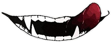 Helm-Dekor-Aufkleber – Smile Aufkleber Zähne Auto Aufkleber | Helm Aufkleber DIY Dekorieren Auto und Decals | Auto Deko Aufkleber | DIY Aufkleber Dekoration | Motorrad Biker Reflektierender Aufkleber