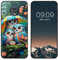 WUACYEAMING für Motorola Moto G6 Hülle,Mode Schutzhülle Schwarz Handyhülle mit Aesthetic Muster Weich Silikon Dünn TPU Stoßfeste Kratzfest Schutzhülle Cover-Eule
