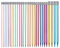Aeelike Bunte Stricknadeln 25 cm, Einspitzige Farbige Stricknadeln Set 2mm-10mm, 28 Stück/14 Paar Aluminiumoxid Lange Gerade Stricknadel Set mit Klare Größen für Schals, Pullover, Decken Stricken