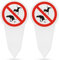 2st XXL Steckschild kein Hundeklo 30x15cm 2,7mm starkes PVC Schild Hinweisschild Verbot schild hunde kacken verboten, Wetterfest mit Erdspieß