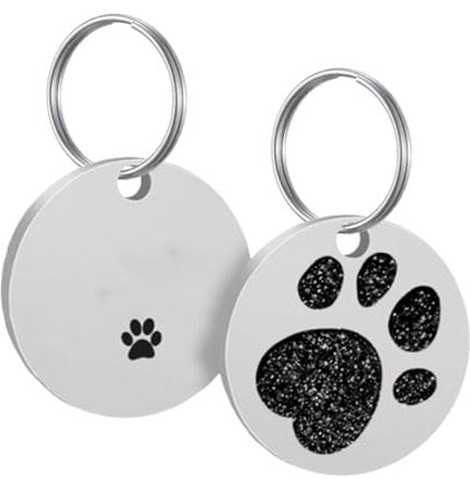 Targhette per cani, accessori per can, collari per cani, diametro 25 mm, acciaio inossidabile, gatti, cani, animali