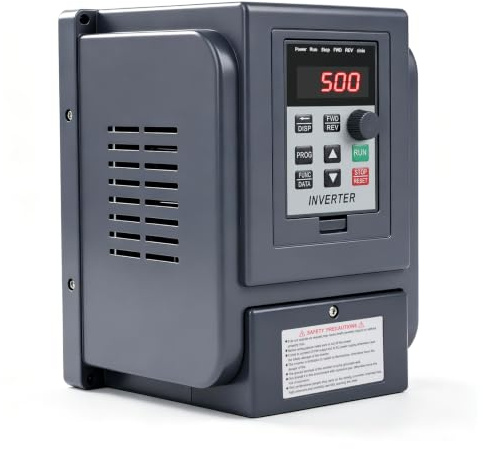 Jadeshay Variable Frequency Drive Single Phase 230V Input to Three Phase 400V Output VFD 2.2KW Motor Speed Controller for CNC Motor/Conveyor/Pump
