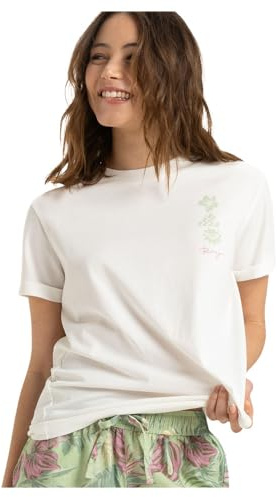 Roxy Oceanregular Art - Short Sleeves T-Shirt for Women - T-Shirt - Frauen - M - Weiss.