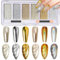Gold Silver Nail Chrome Powders,6 Colors Gold Chrome Nail Powder,Chrome Powder for Nails Crome Powder For Nails Chrome Nail Powder for Nail Design DIY Nail Painting Carving
