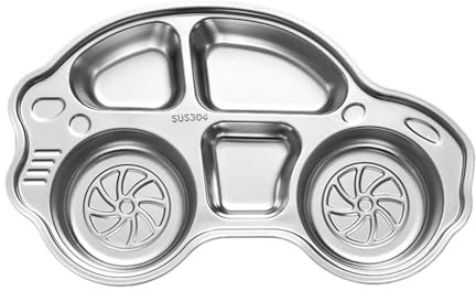 Sharplace Assiettes pour Enfants compacts Sections de Plate