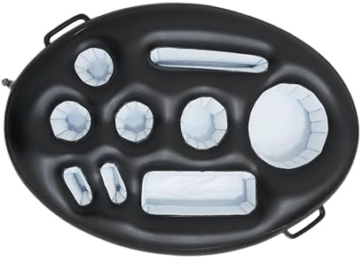Gxdqxxd Nevera Hinchable para Bebidas con Múltiples Compartimentos para, Negro