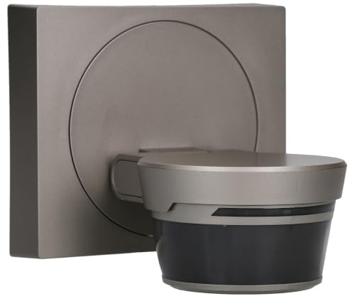Busch-Wächter Pro Set: Busch-Jaeger 6251/28-136-WL 280° Wireless | Bewegungsmelder mit Steuerung via Bluetooth App flexible Montage Kabellos + 6851/DR-136 Designrahmen Edelstahl